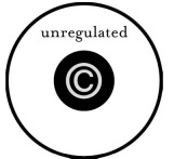 Circle illustrating unregulated and non-regulated aspects of copyright. Copyright in the middle is relativly small.